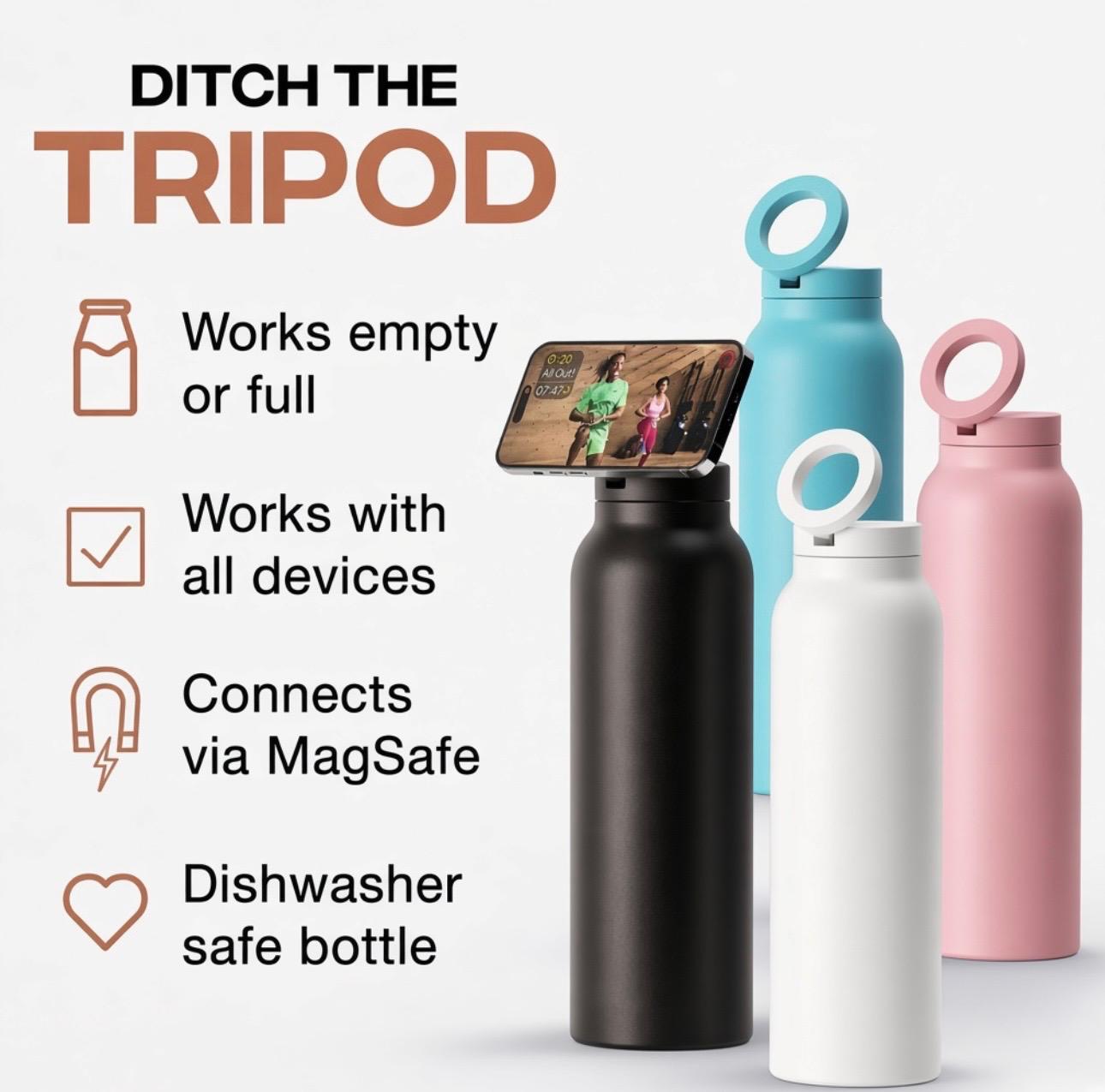 Magnetic water bottle