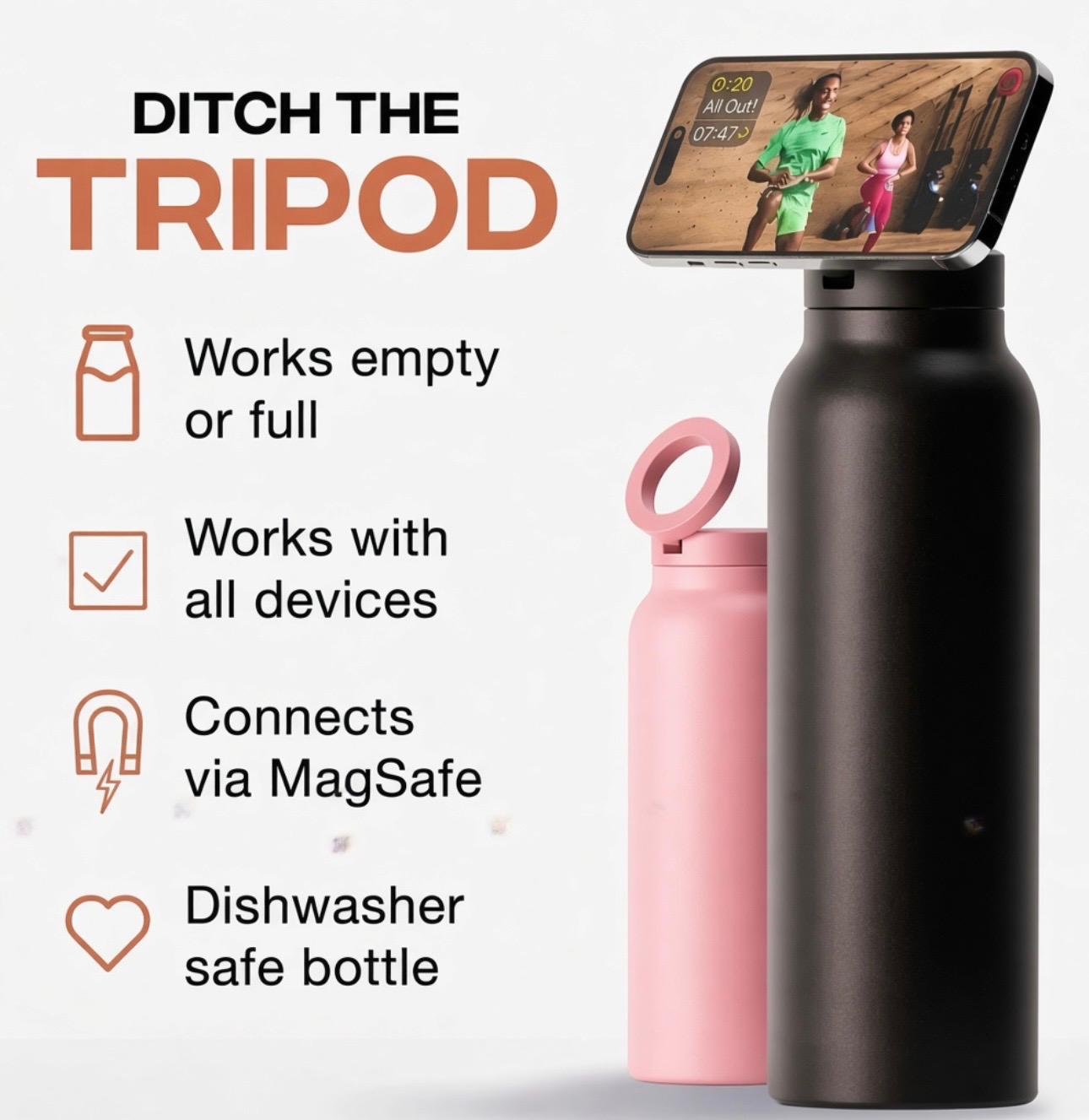 Magnetic water bottle